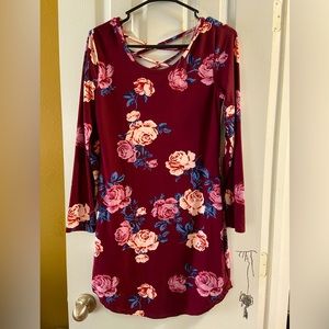 Floral body con dress